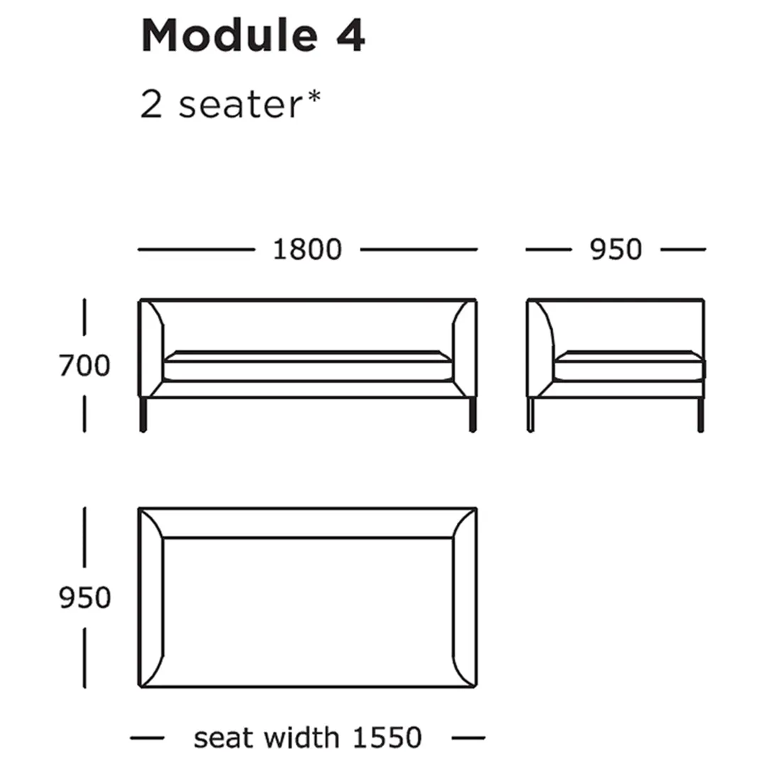 Blade Modular Sofa (Modules 1-8)