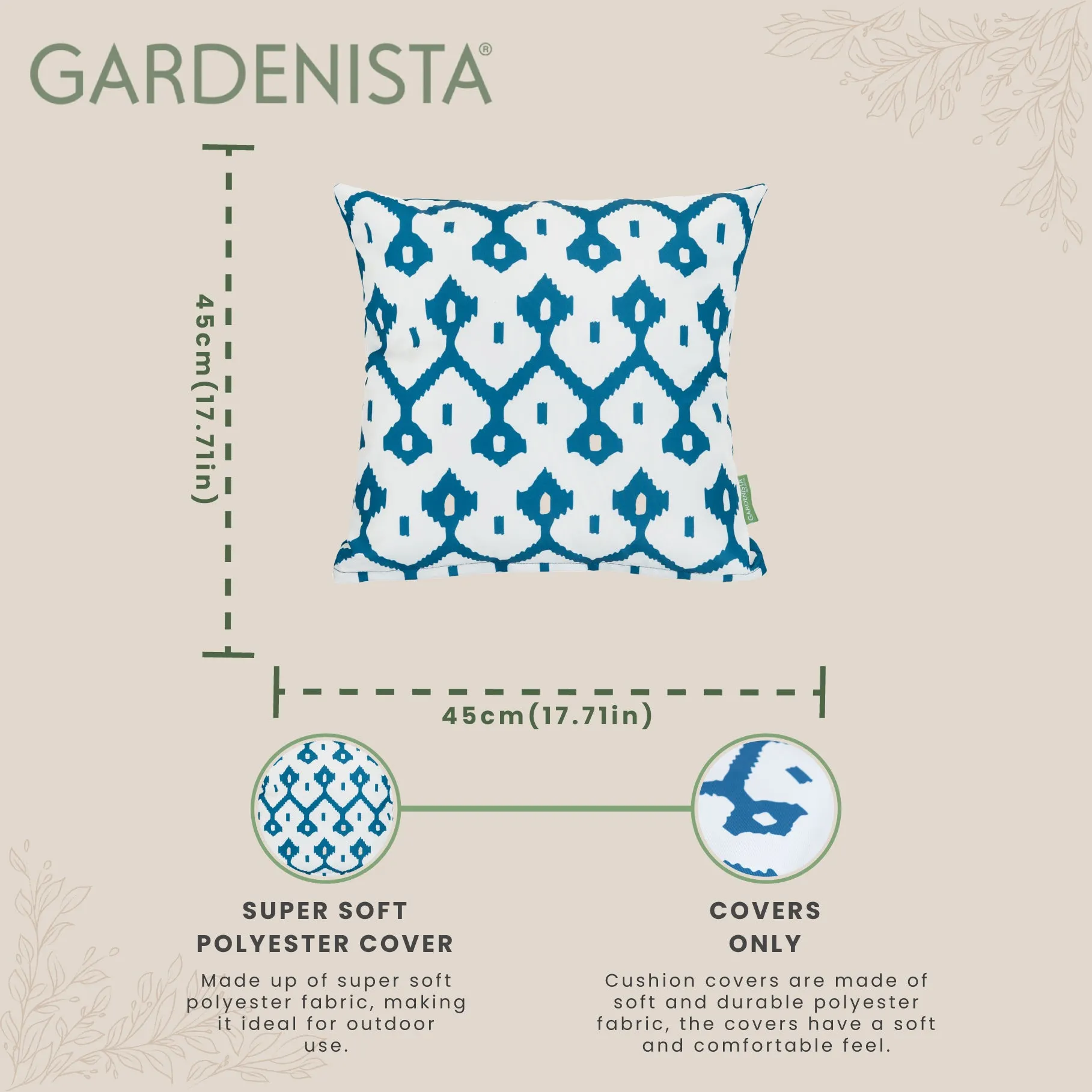 Water-Resistant Decorative Cushion Covers | Outdoor Printed Cushion Cover